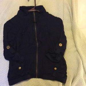 Light weight cotton navy jacket size small